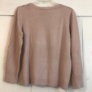 LOFT Sweaters - Ann Taylor Loft Sweater with Floral Lace Detail LOFT Sweaters - Ann Taylor Loft Sweater with Floral Lace Detail